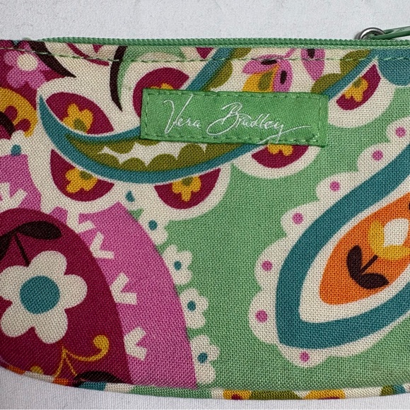 Vera Bradley Mini Zip ID Case Wallet Key Chain‎ Retired Pattern Tutti Frutti - Picture 3 of 4